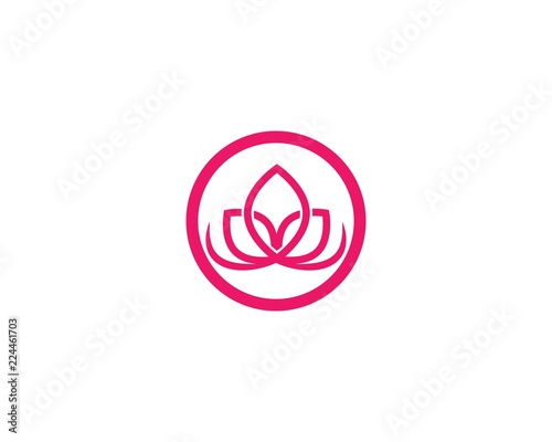 flowers design logo Template