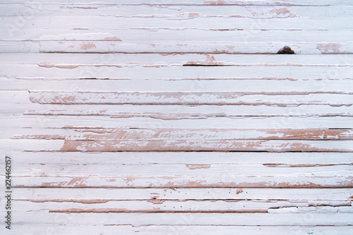 Pared de madera vieja pintada de blanco