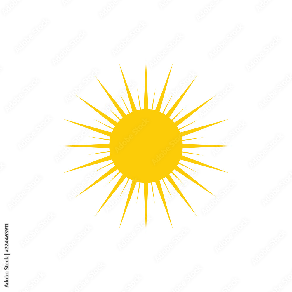 Sun logo icon design template vector Sun logo icon design template vector