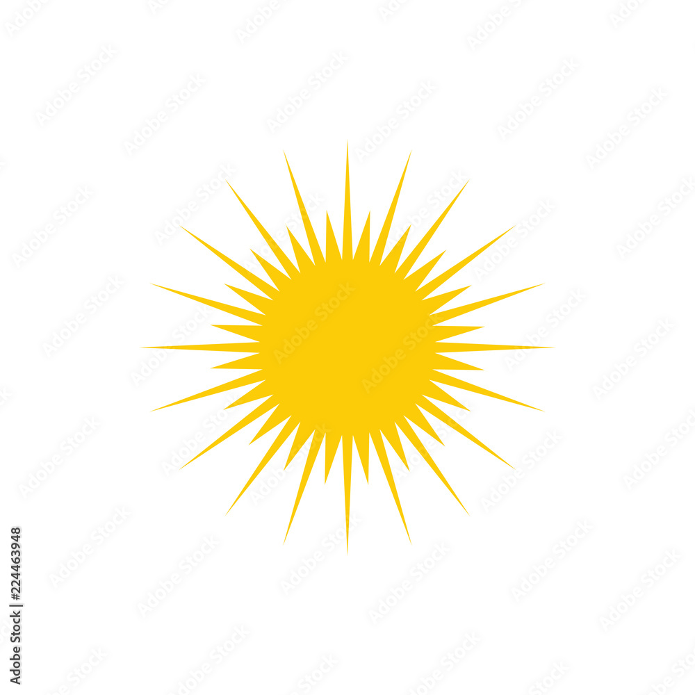 Sun logo icon design template vector Sun logo icon design template vector