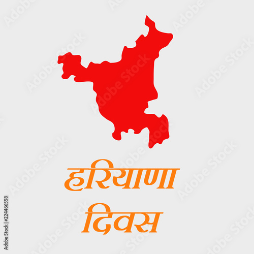 illustration of elements of Indian state Haryana Divas background