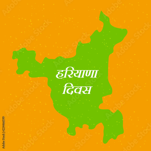 illustration of elements of Indian state Haryana Divas background