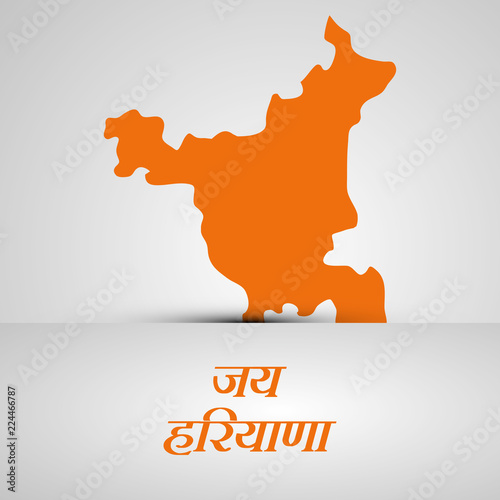 illustration of elements of Indian state Haryana Divas background