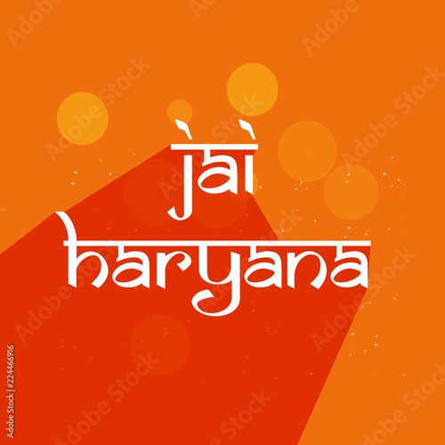 illustration of elements of Indian state Haryana Divas background