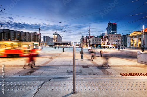 Obraz na płótnie Katowice rynek w salonie