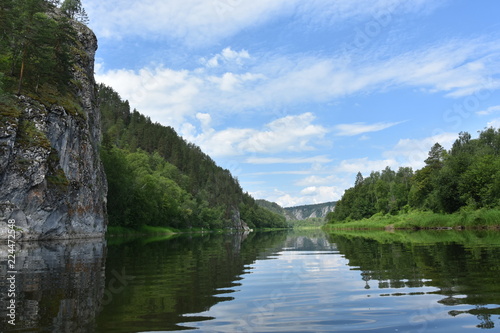 river in the mountains