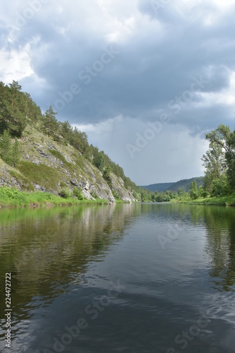 lake in deep forest