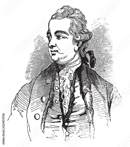 Edward Gibbon, vintage illustration