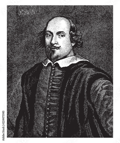 William Shakespeare, vintage illustration