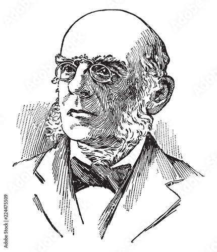 Timothy Dwight, vintage illustration