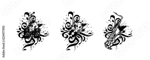 Vector compositions - music