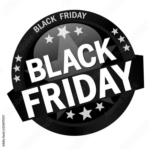 Button with Banner Black Friday