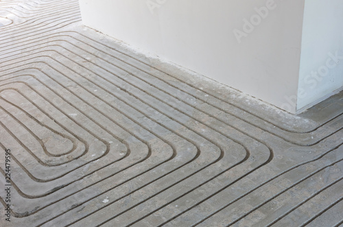 Quadro em tela Milling in concrete floor