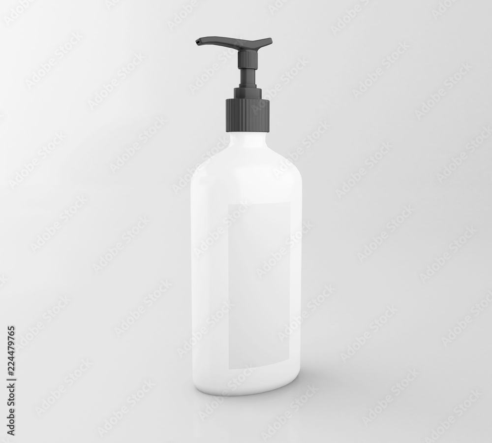 3d Set of cosmetic bottle. Mock Up 3d Set of cosmetic bottle. Mock Up