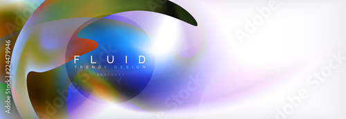 Background abstract holographic fluid colors wave design