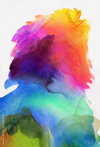 aquarell regenbogen abstrakt verlauf