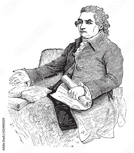 Isaac Barr, vintage illustration