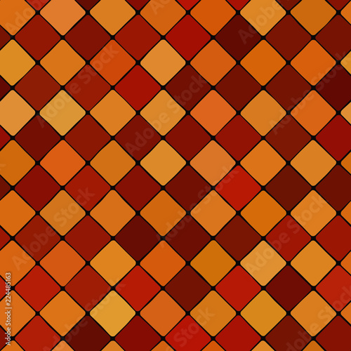 Diagonal staggered bicolor ceramic tiles seamless pattern: red-brown and yellow-beige