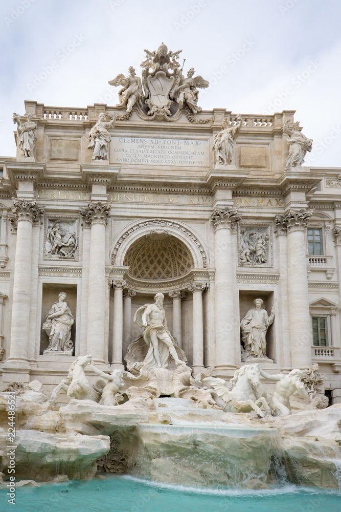 Rome Trevi Fountain (Fontana di Trevi) in Rome, Italy, EUROPE  , Architecture and landmark