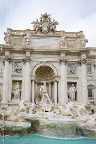 Rome Trevi Fountain (Fontana di Trevi) in Rome, Italy, EUROPE , Architecture and landmark