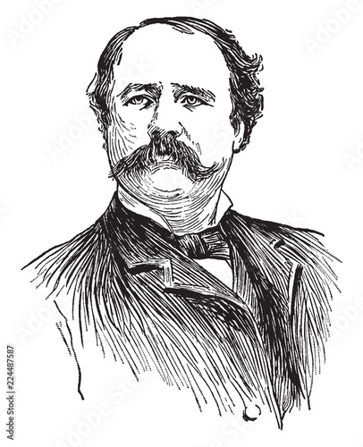 Garret Augustus Hobart, vintage illustration