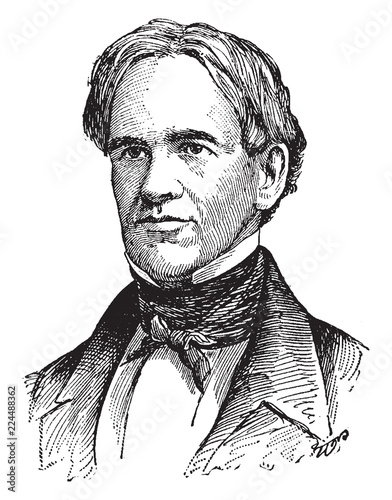 Horace Mann, vintage illustration