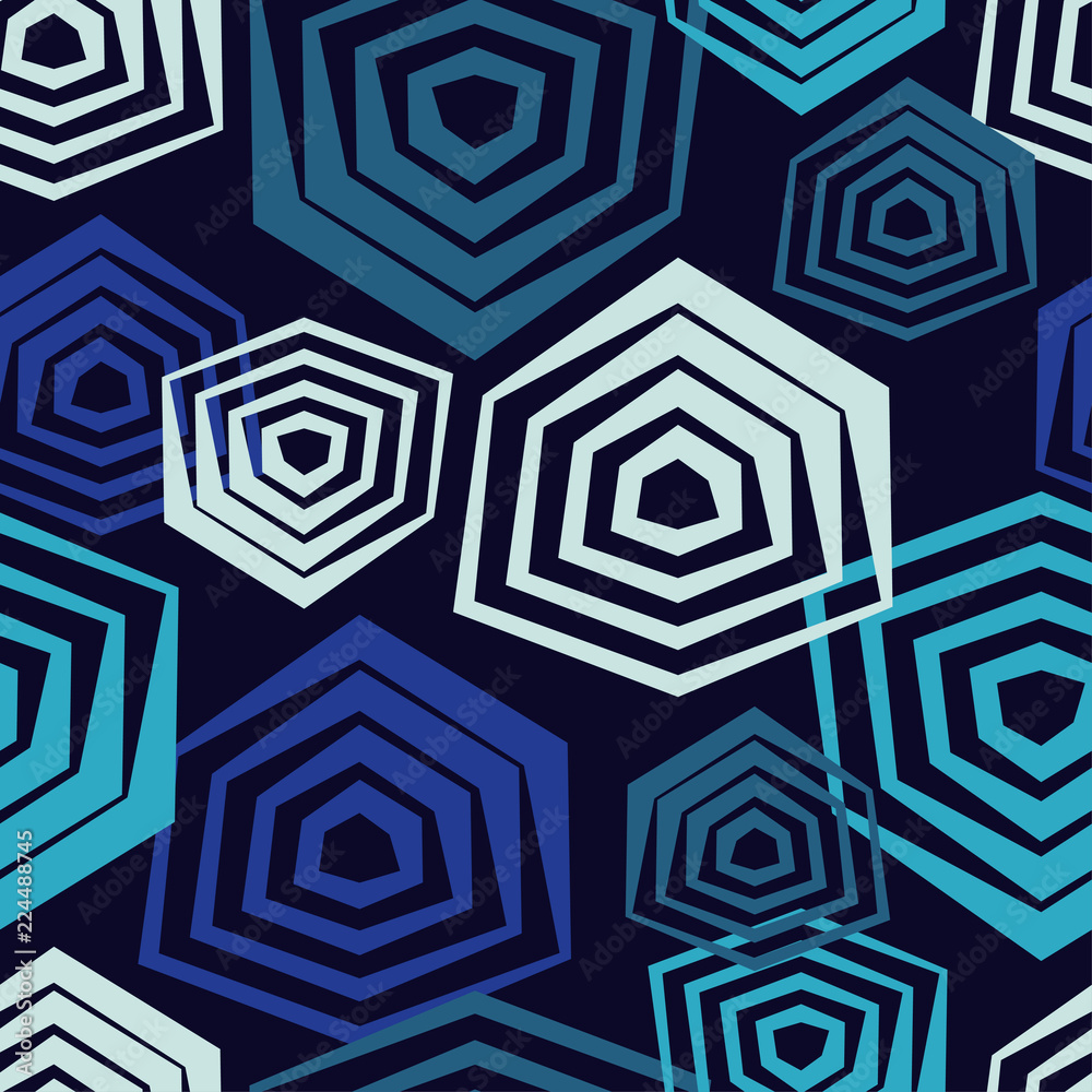 Seamless abstract geometric pattern. Mosaic texture. Shapes of hexagons. Can be used for wallpaper, textile, invitation card, wrapping, web page background. Seamless abstract geometric pattern. Mosaic texture. Shapes of hexagons. Can be used for wallpaper, textile, invitation card, wrapping, web page background.