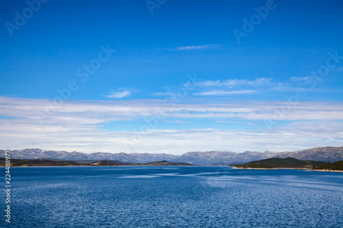Lake Mosvatn regulating reservior UNESCO Heritage Site Telemark Norway