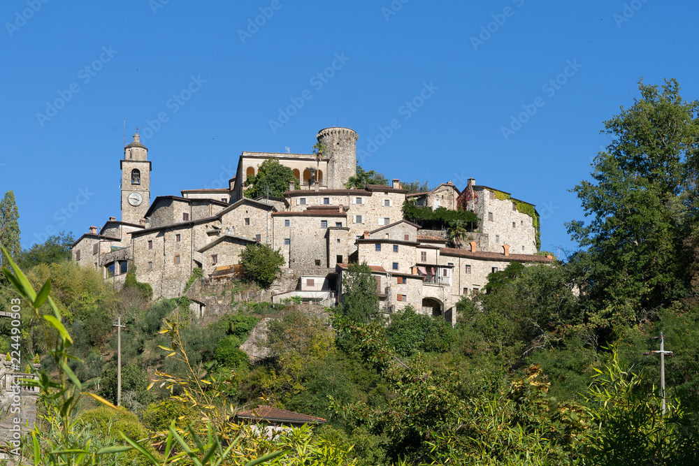 Bagnone town, Lunigiana area, Massa Carrara, Tuscany, Italy, a typical ancient Medieval village.