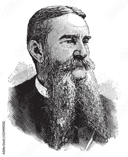 John Grimes Walker, vintage illustration