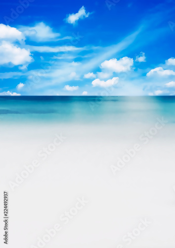 青空とビーチ © k_yu