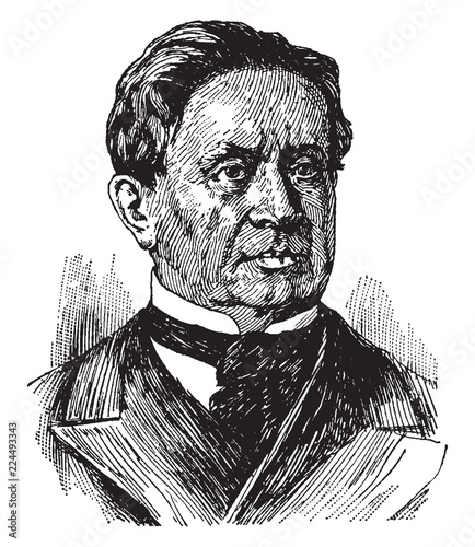 Joseph Henry, vintage illustration