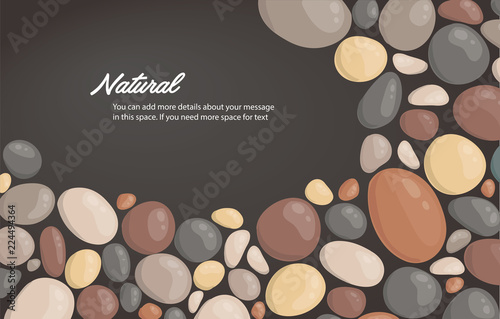 modern style close up round stone background and space for write wallpaper vector illustration