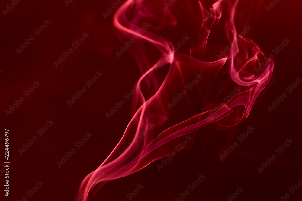 Obraz premium Movement of white smoke