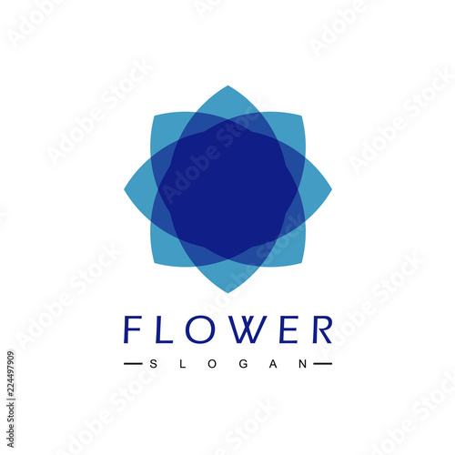 Flower Ornament Logo Design Vector