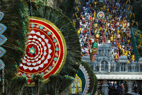 ceremony of  thaipusam festival, at Batu cave, Kuala Lumpur ,Malaysia photo