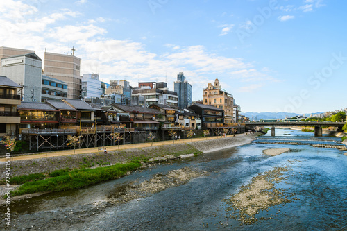 amazing view of pontocho street at kyoto, japan © jon_chica