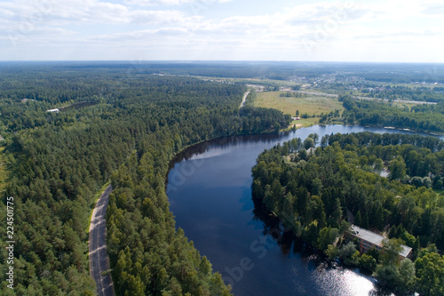 Lake Lukovoe in the Moscow region.