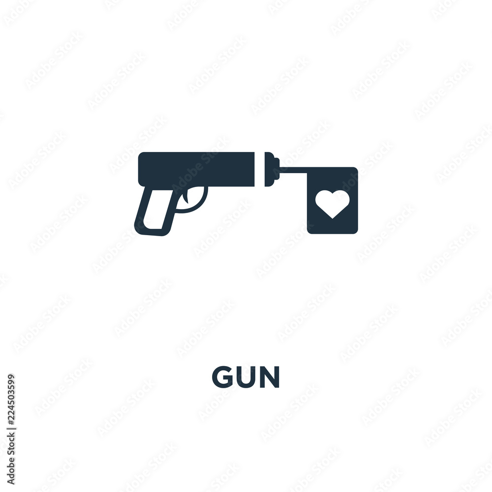 gun icon on white background. Modern icons vector illustration. Trendy gun icons