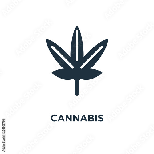cannabis icon on white background. Modern icons vector illustration. Trendy cannabis icons
