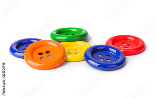 Multicolored buttons