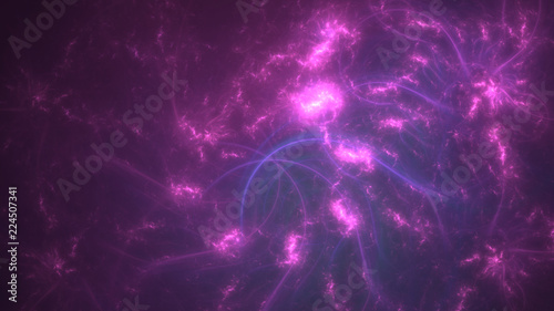 Purple magic lightning power abstract background