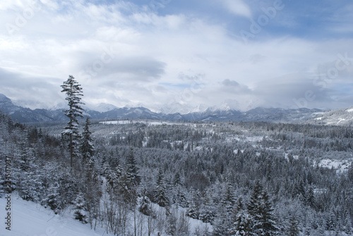 Winter in mountains