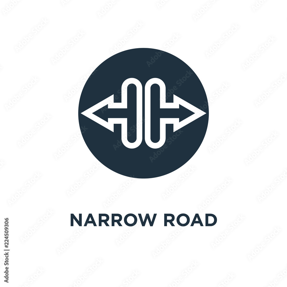 narrow road icon narrow road icon