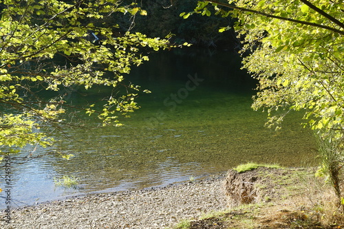 dégradé de couleurs au lac