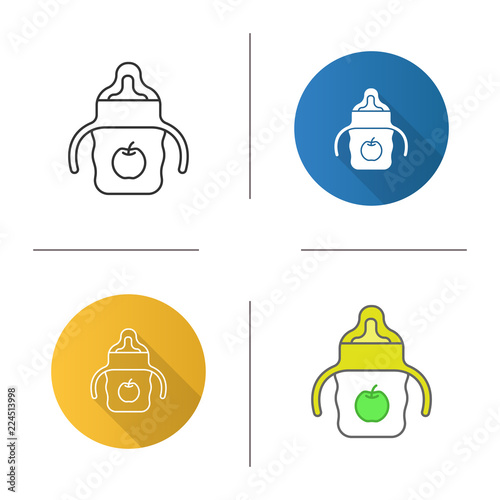 Baby sippy cup icon