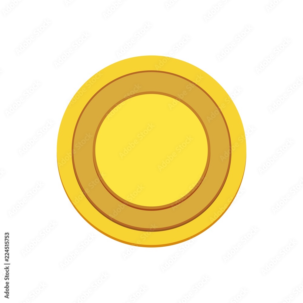Gold Coin Vector Icon Gold Coin Vector Icon