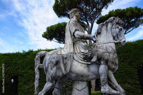 Bild auf Leinwand statue emperor severo settimio