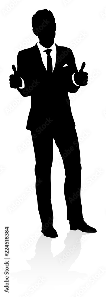 A very high quality business person silhouette A very high quality business person silhouette