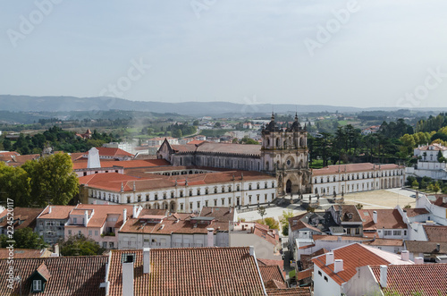 Abadía de Santa María de Alcobaça, monumental monasterio cisterciense en el Centro de Portugal.